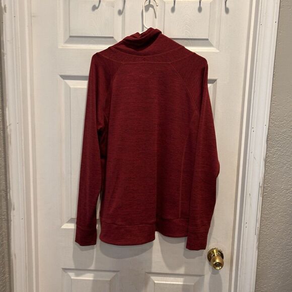 Kuhl Lea Women’s Funnel Cowl Neck Pullover Sweatshirt XL Maroon Burgundy - Picture 5 of 8
